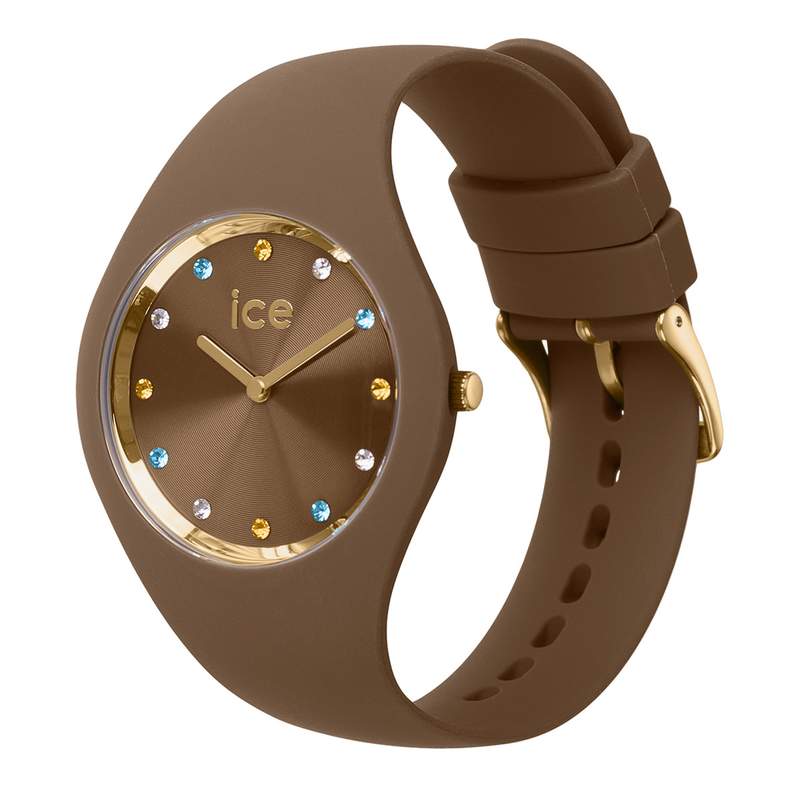 Montre ICE WATCH ice cosmos femme bracelet silicone marron - vue D1