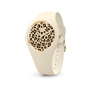Montre ICE WATCH ice leopard femme bracelet silicone beige