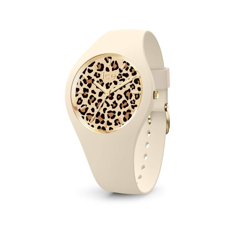 Montre ICE WATCH ice leopard femme bracelet silicone beige - vue 1
