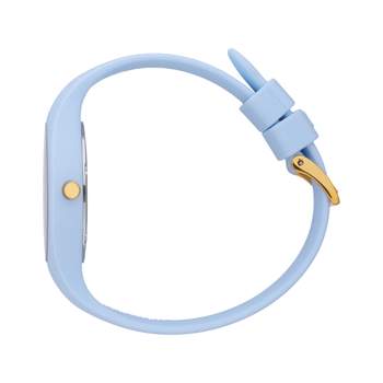 ICE WATCH Ice Flower dameshorloge met blauwe siliconenband