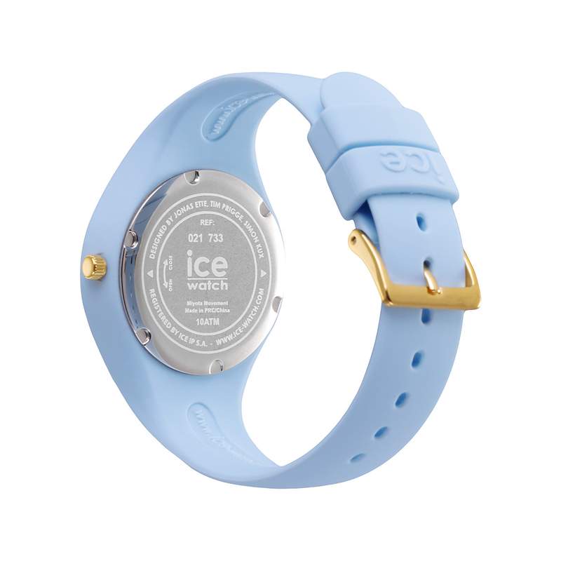 Montre ICE WATCH ice flower femme bracelet silicone bleu - vue 3