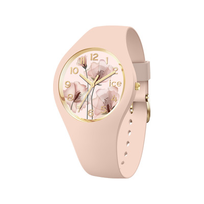 Montre ICE WATCH ice flower femme bracelet silicone rose