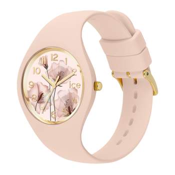 ICE WATCH Ice Flower Women's Watch with Pink Silicone Strap