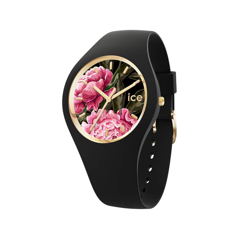 Montre ICE WATCH ice flower femme bracelet silicone noir - vue 1