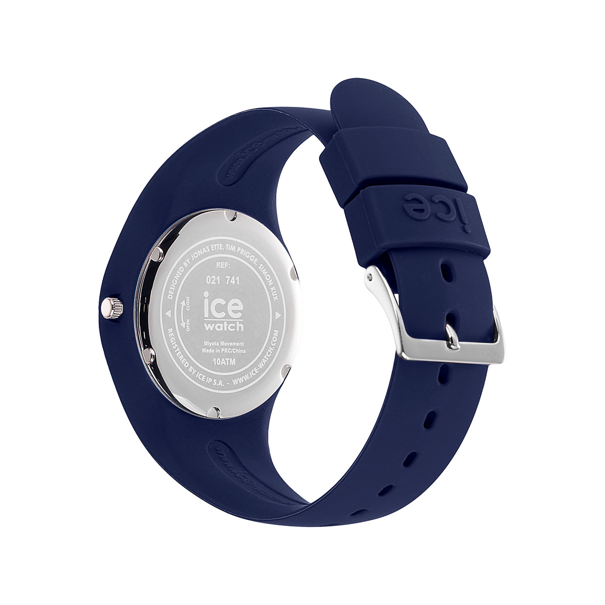 Montre ICE WATCH ice flower femme bracelet silicone bleu - vue 3