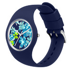 Montre ICE WATCH ice flower femme bracelet silicone bleu - vue D1