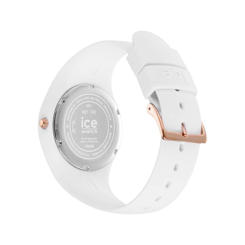 Montre ICE WATCH ice flower femme bracelet silicone blanc - vue 3