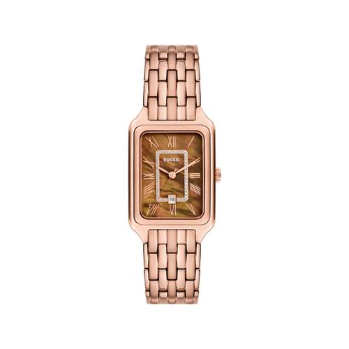 Montre FOSSIL raquel femme bracelet acier inoxydable doré rose