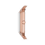 Montre FOSSIL raquel femme bracelet acier inoxydable doré rose - vue 2