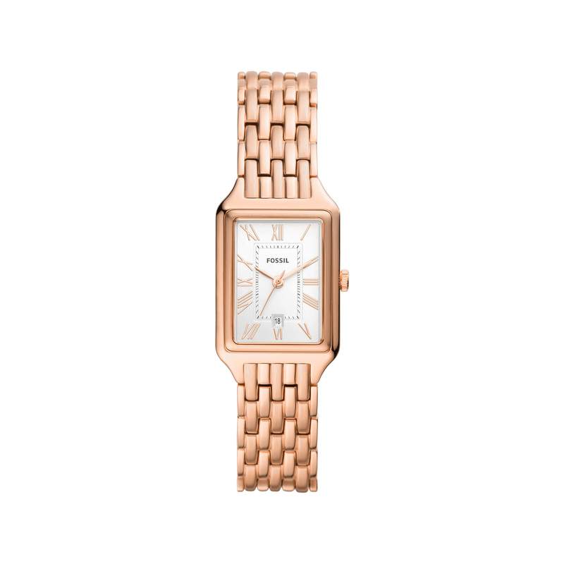 Montre FOSSIL raquel femme bracelet acier inoxydable doré rose - vue 1