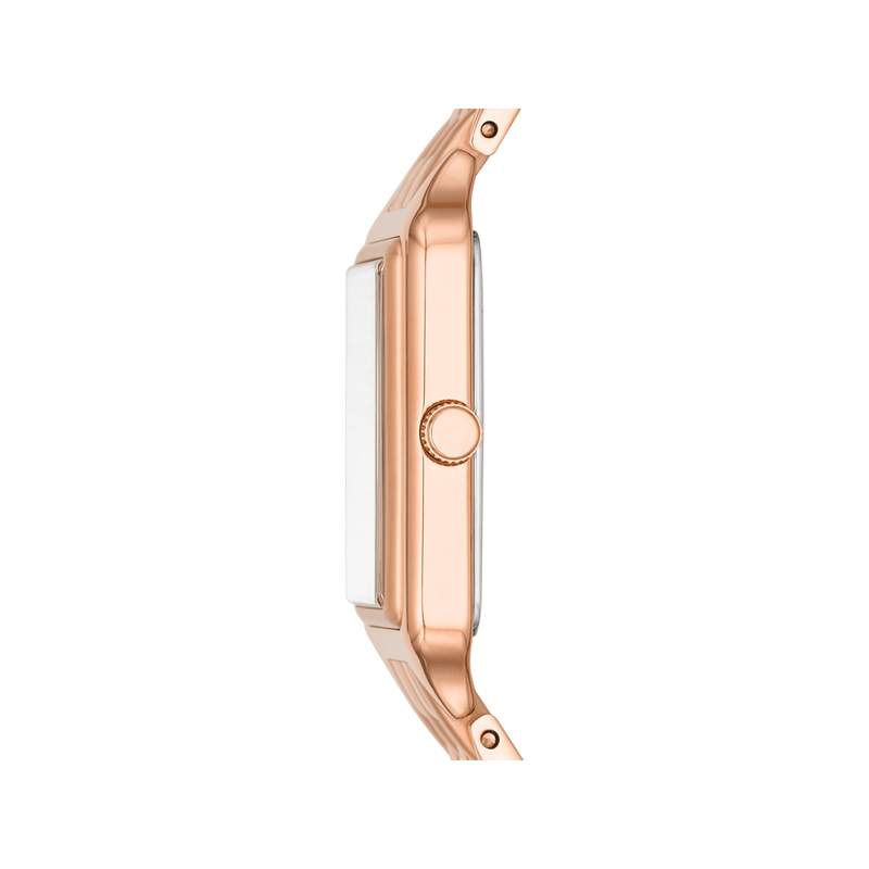 Montre FOSSIL raquel femme bracelet acier inoxydable doré rose - vue 2