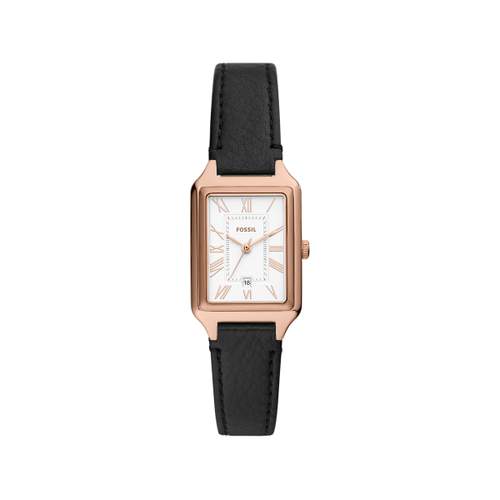 Montre FOSSIL raquel femme bracelet cuir noir