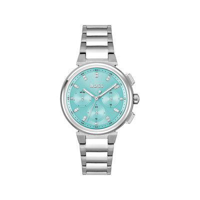 Montre BOSS sport lux femme bracelet acier inoxydable argent - vue 1