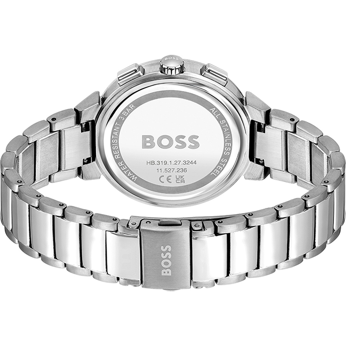 Montre BOSS sport lux femme bracelet acier inoxydable argent - vue 3