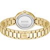 Montre BOSS business femme bracelet acier inoxydable doré jaune - vue V3
