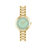 Montre BOSS business femme bracelet acier inoxydable doré jaune - vue 1