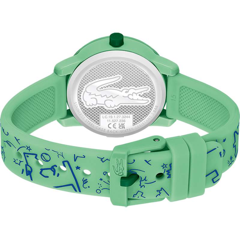 Montre LACOSTE enfant bracelet silicone vert - vue 3