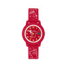 Montre LACOSTE enfant bracelet silicone rouge - vue V1