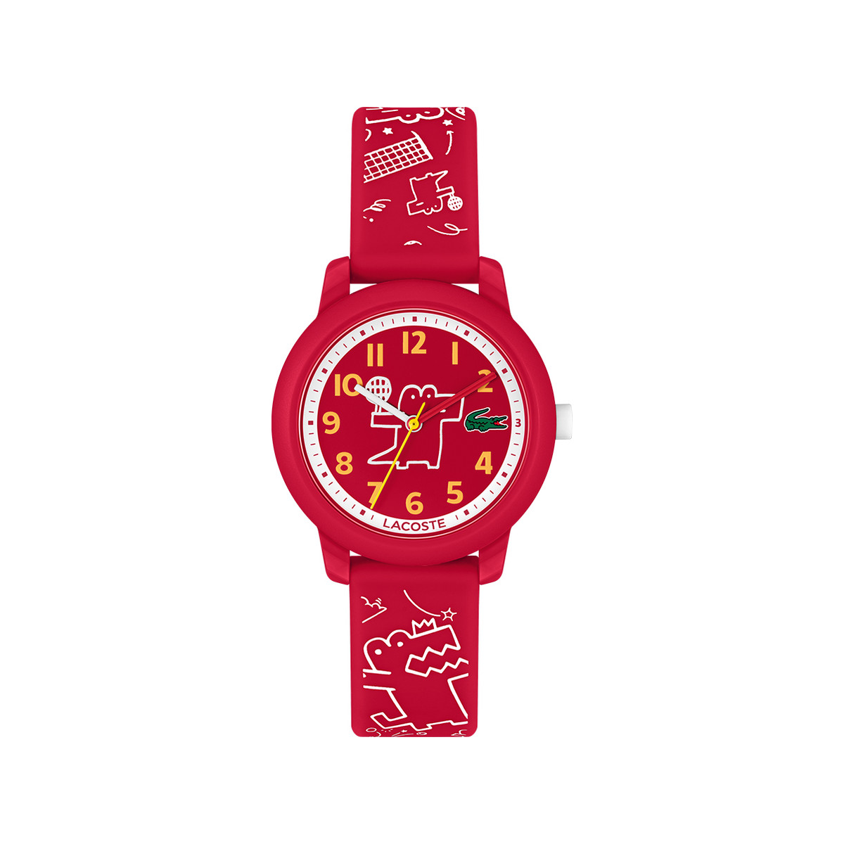 Montre LACOSTE enfant bracelet silicone rouge