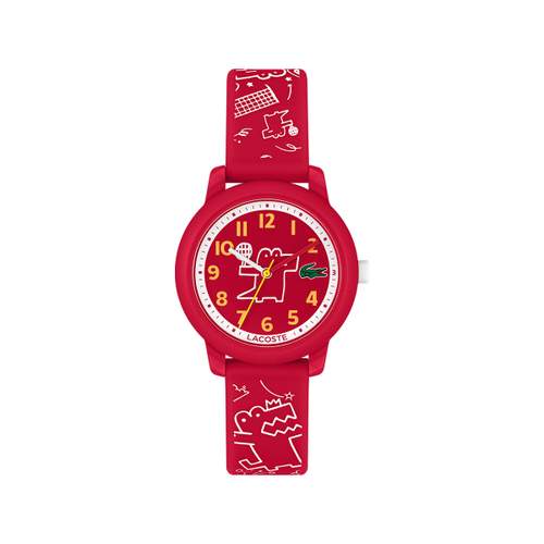 Montre LACOSTE enfant bracelet silicone rouge