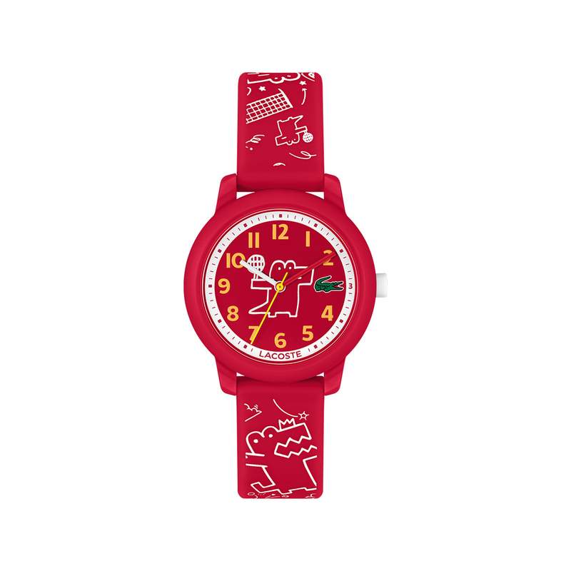 Montre LACOSTE enfant bracelet silicone rouge - vue 1