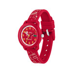 Montre LACOSTE enfant bracelet silicone rouge - vue 2
