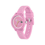 Montre LACOSTE enfant bracelet cuir rose - vue 2
