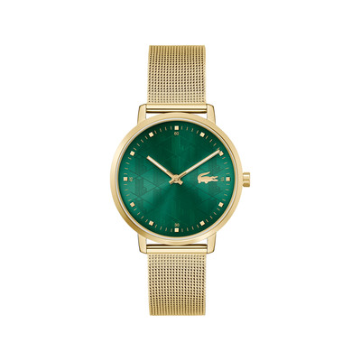 Montre LACOSTE femme bracelet silicone doré jaune