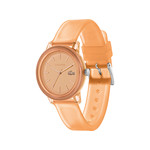 Montre LACOSTE femme plastique bracelet silicone orange - vue 2