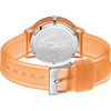 Montre LACOSTE femme plastique bracelet silicone orange - vue V3