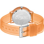 Montre LACOSTE femme plastique bracelet silicone orange - vue 3