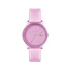 Montre LACOSTE femme plastique bracelet cuir rose - vue V1