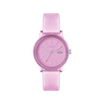 Montre LACOSTE femme plastique bracelet rose - vue 1