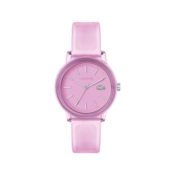 LACOSTE-horloge voor dames met roze kunststof band