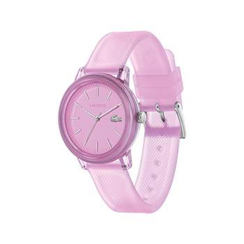LACOSTE-horloge voor dames met roze kunststof band