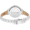 Montre LACOSTE femme plastique bracelet cuir blanc - vue V3