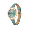 Montre LACOSTE femme bracelet cuir vert - vue V2