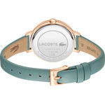 Montre LACOSTE femme bracelet cuir vert - vue 3
