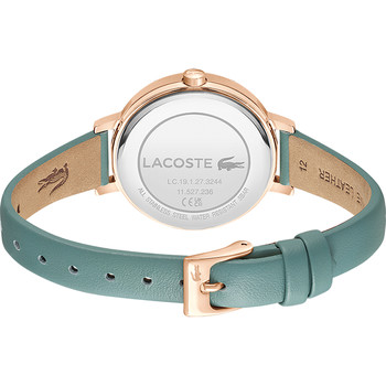 LACOSTE dameshorloge met groene leren band