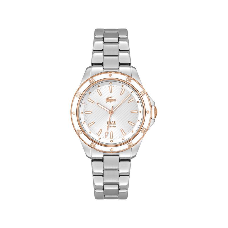 Montre LACOSTE femme bracelet acier inoxydable argent - vue 1
