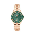 Montre LACOSTE femme bracelet acier inoxydable doré rose - vue 1