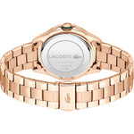 Montre LACOSTE femme bracelet acier inoxydable doré rose - vue 3