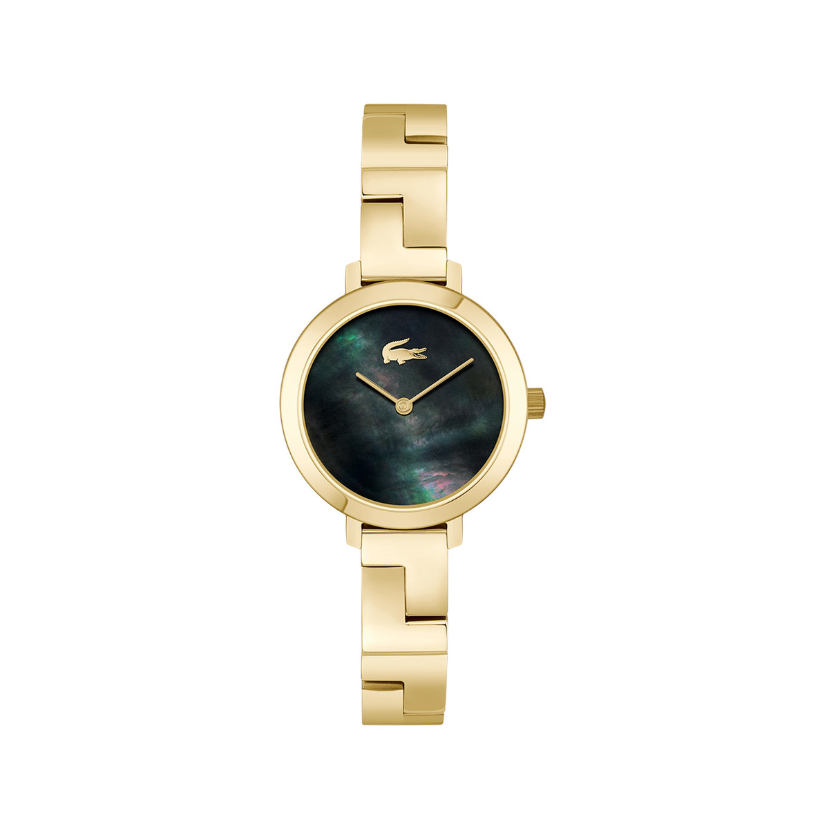 Montre LACOSTE femme bracelet acier inoxydable doré jaune