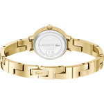 Montre LACOSTE femme bracelet acier inoxydable doré jaune - vue 3