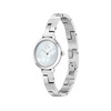 Montre LACOSTE femme acier bracelet cuir argent - vue V2