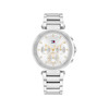 Montre TOMMY HILFIGER femme bracelet acier inoxydable argent - vue V1