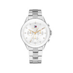 Montre TOMMY HILFIGER femme bracelet acier inoxydable argent - vue 1