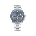 Montre TOMMY HILFIGER femme bracelet acier inoxydable argent - vue 1
