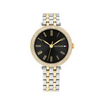 Montre TOMMY HILFIGER femme bracelet acier inoxydable doré jaune - vue 1