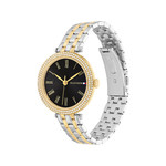 Montre TOMMY HILFIGER femme bracelet acier inoxydable doré jaune - vue 2